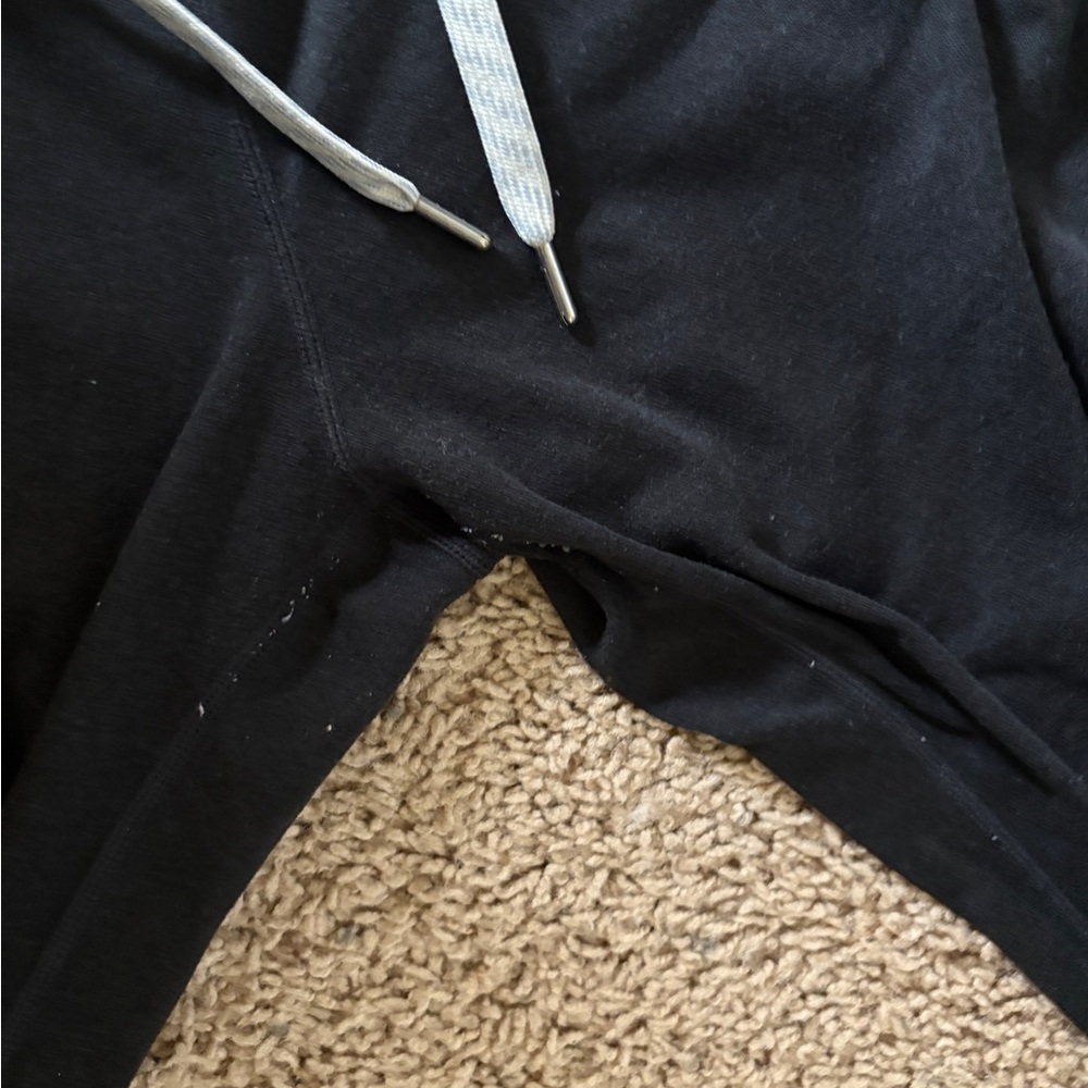 Vuori Black Jogger Pants with Gray Drawstring